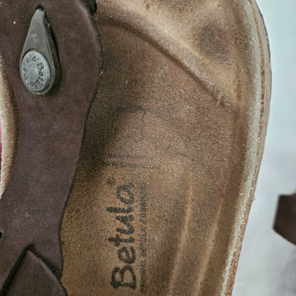 Betula Licensed by Birkenstock Brown Suede Thong Sandals - US 8 - Picture 8 of 12
